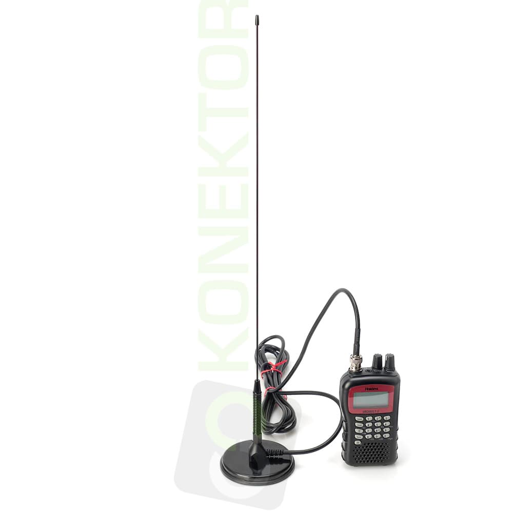 Nagoya UT-72 BNC 50cm antena samochodowa VHF/UHF do duobandera, skanera (np. UNIDEN) mocny magnes, sprężyna