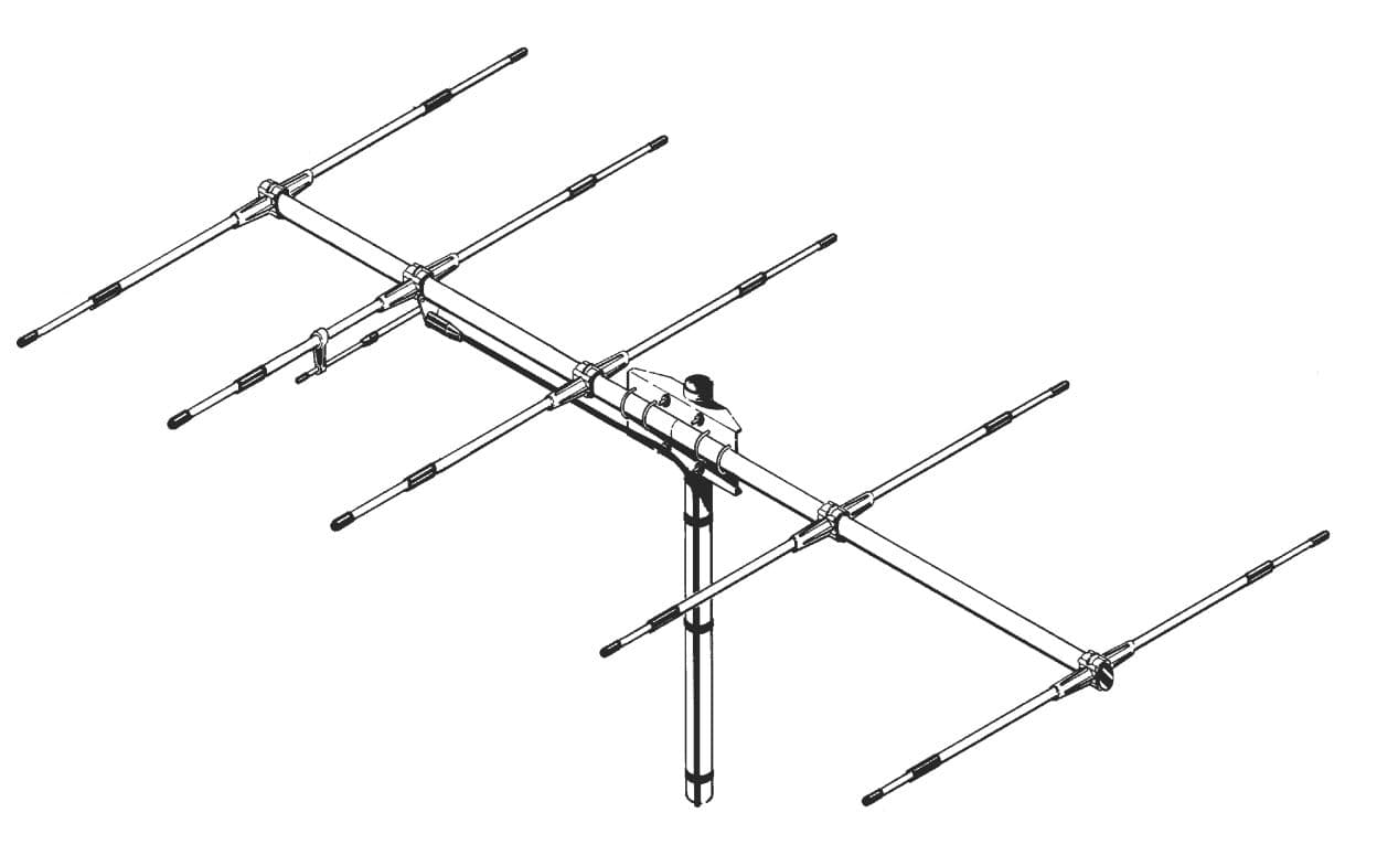 SIRIO SY 50-5 antena bazowa typu YAGI 5-elementowa 50-54MHz