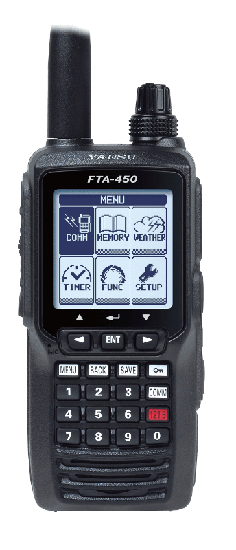 YAESU FTA-450L radiotelefon lotniczy ręczny 5W, IPX5, 3 lata gwarancji, Made in Japan