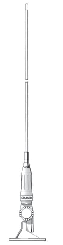 Sirio Cruiser 2000 Antena CB morska 27MHz / bezmasowa montażowa 150cm 24-30MHz - antena CB np. do łodzi, jachtu, kampera