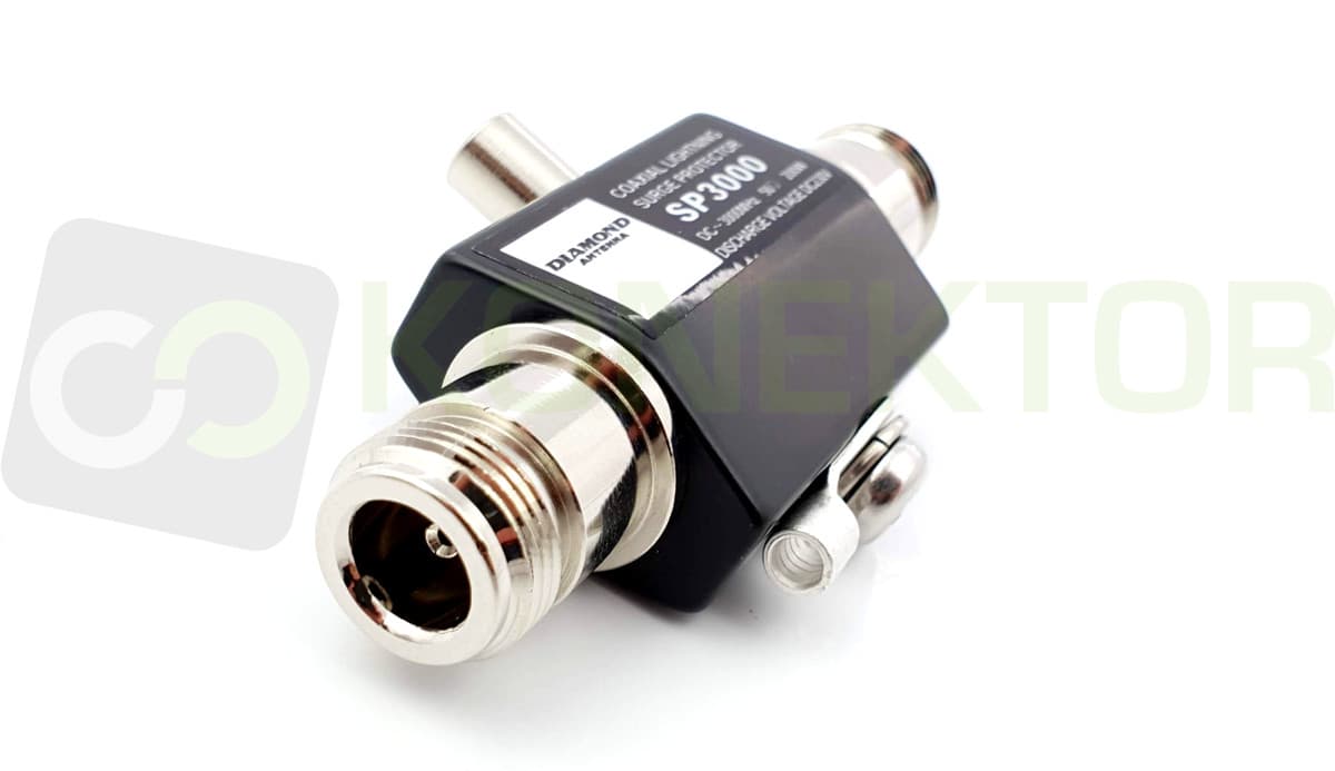 DIAMOND SP-3000 odgromnik antenowy DC~3GHz 200W (Diamond SP3000 lightning arrester)