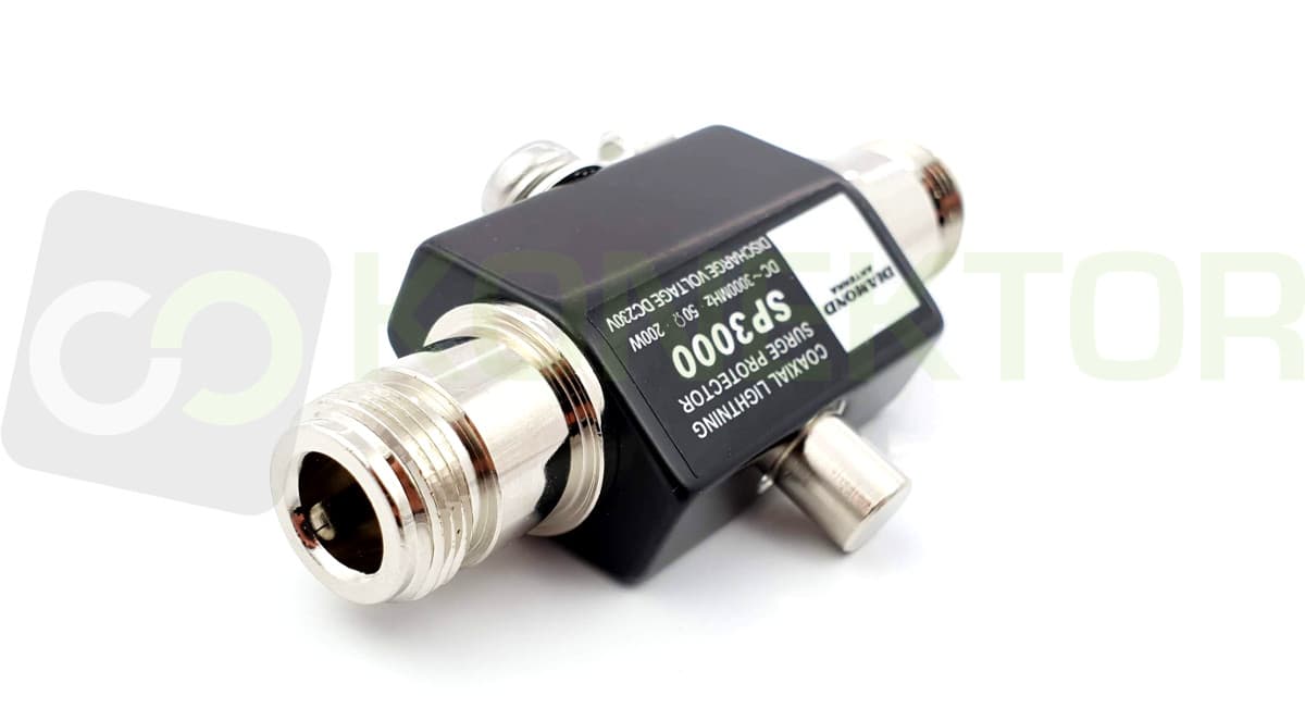 DIAMOND SP-3000 odgromnik antenowy DC~3GHz 200W (Diamond SP3000 lightning arrester)