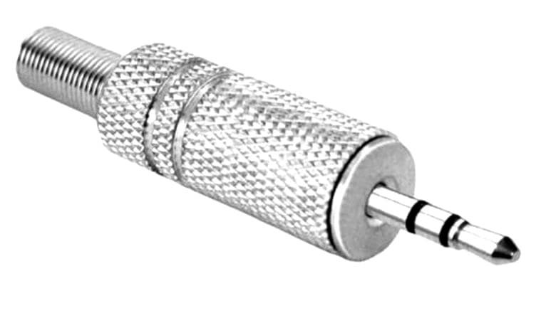Wtyk jack stereo 2.5mm (mini-jack) metalowy