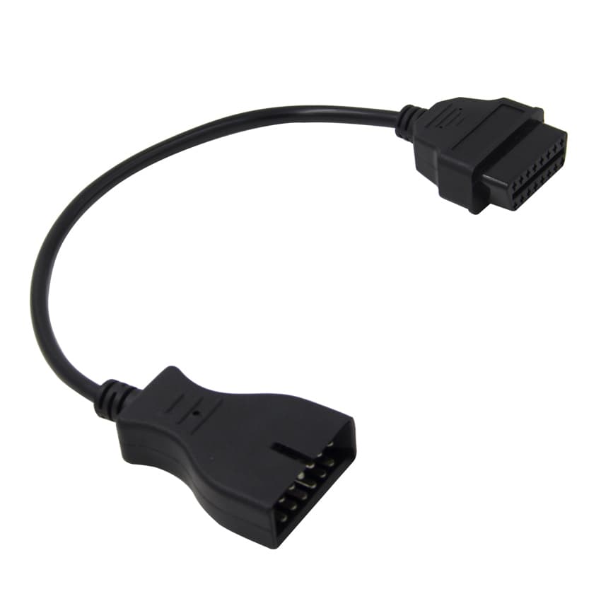 ADAPTER GM DAEWOO OBD-II 16-PIN NA 12-PIN przejściówka do interfejsów diagnostycznych (Matiz, Lanos, Nubira)