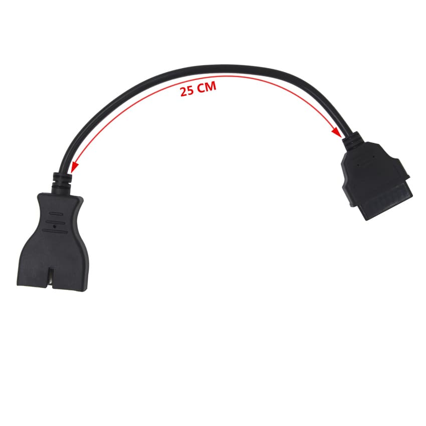 ADAPTER GM DAEWOO OBD-II 16-PIN NA 12-PIN przejściówka do interfejsów diagnostycznych (Matiz, Lanos, Nubira)
