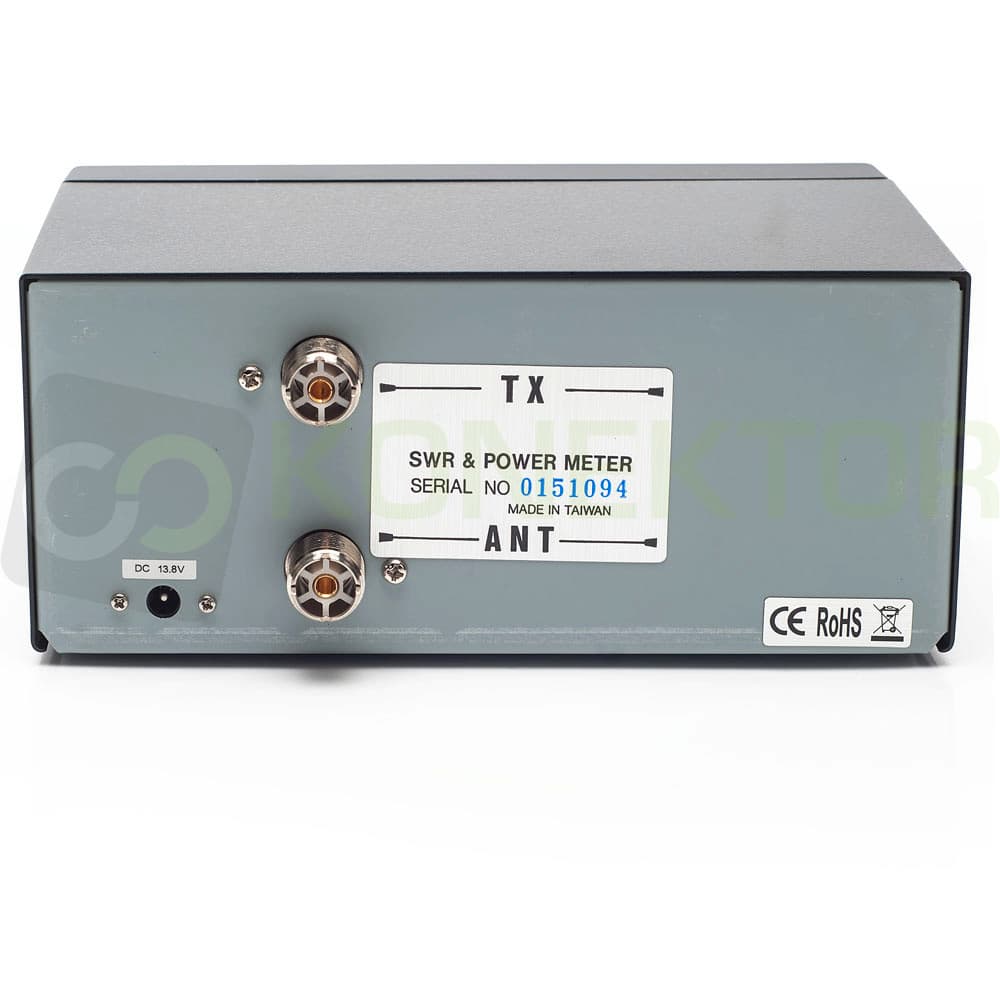 Nissei RS-102 reflektometr KF CB VHF 1.8-200 MHz - pomiar SWR, mocy, podświetlenie skali