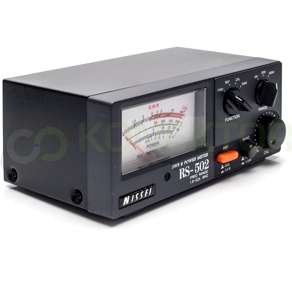 Nissei RS-502 reflektometr KF/VHF/UHF 1.8-525 MHz - pomiar SWR, mocy, podświetlenie skali