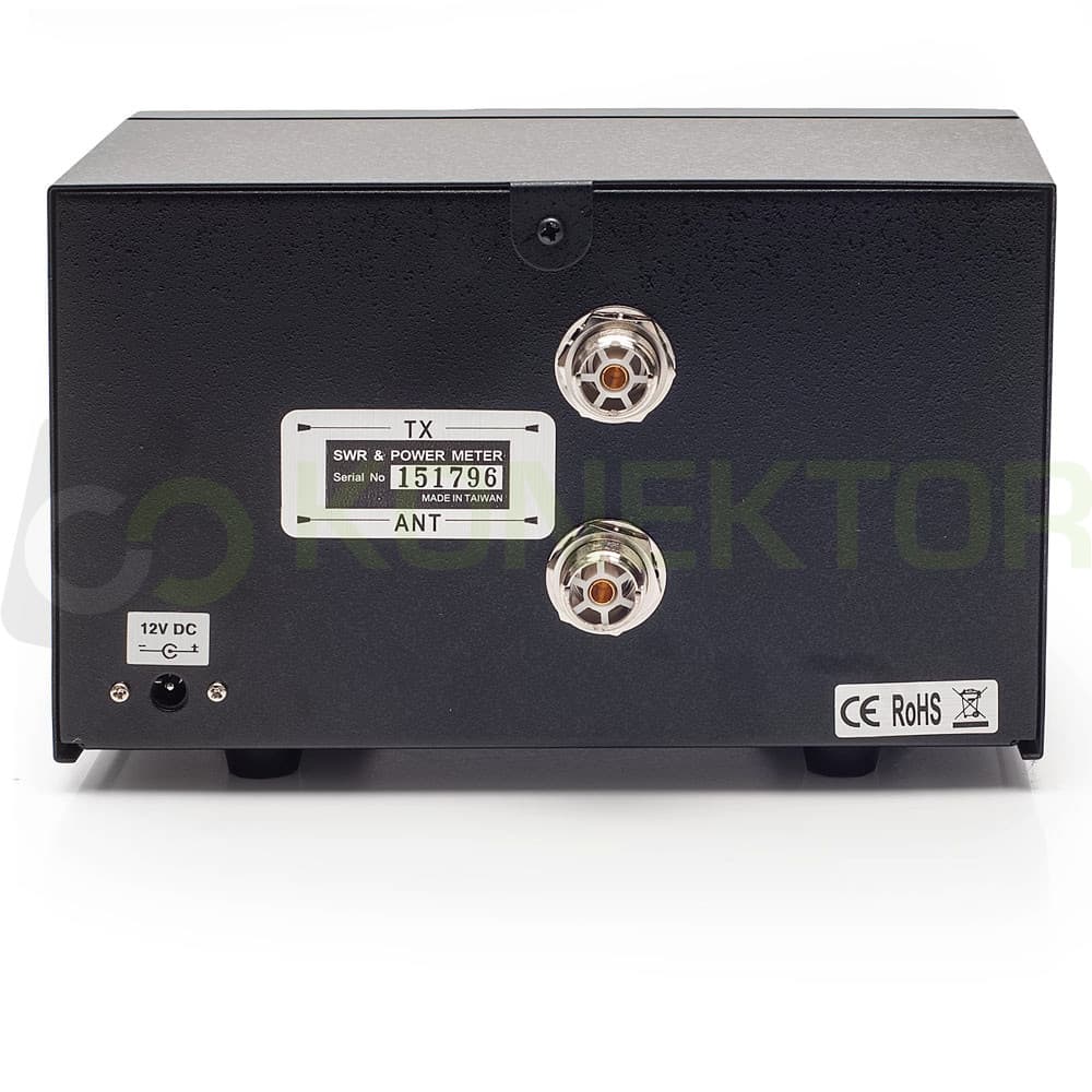 Nissei TX-101A reflektometr krzyżowy 1.6-60 MHz / 2kW - pomiar SWR, mocy, podświetlenie skali