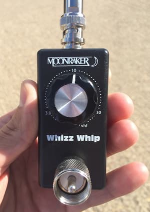 Moonraker Whizz Whip HF/VHF/UHF kieszonkowe ATU + antena QRP 3.5-460 MHz np. do Yaesu FT-817ND, FT-818