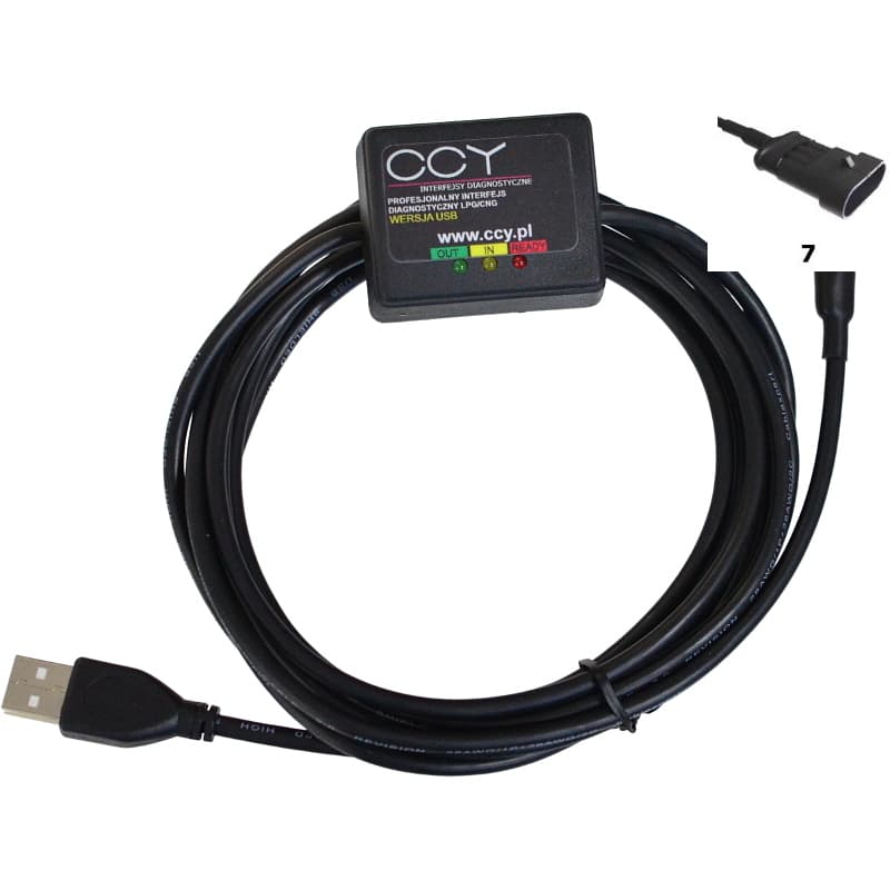 Interfejs LPG USB chip FTDI ze złączem #7 np. AC STAG, KME po 2009, LOVATO, LPGTECH, 4GAS i inne - Łodź, Zbąszyńska 2
