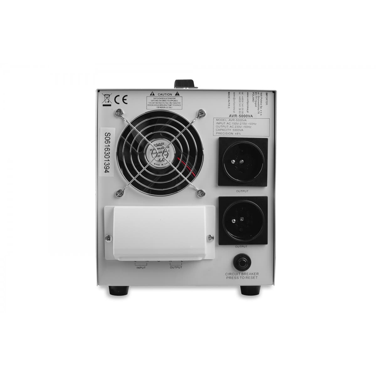 VOLT AVR 5000 automatyczny stabilizator napięcia 230 AVC 5000W