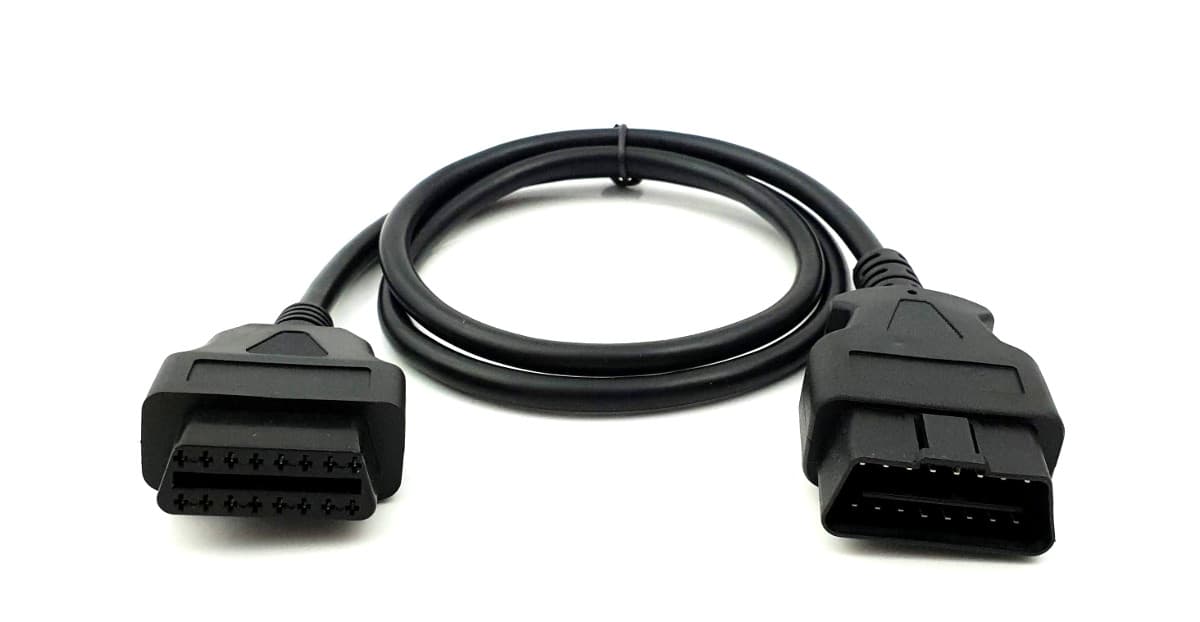 Przedłużacz serwisowy OBD-II 100cm gniazdo/wtyk OBD-2 16-pin KABEL 16-żyłowy np. do interfejsów diagnostycznych - Łódź, Zbąszyńska 2