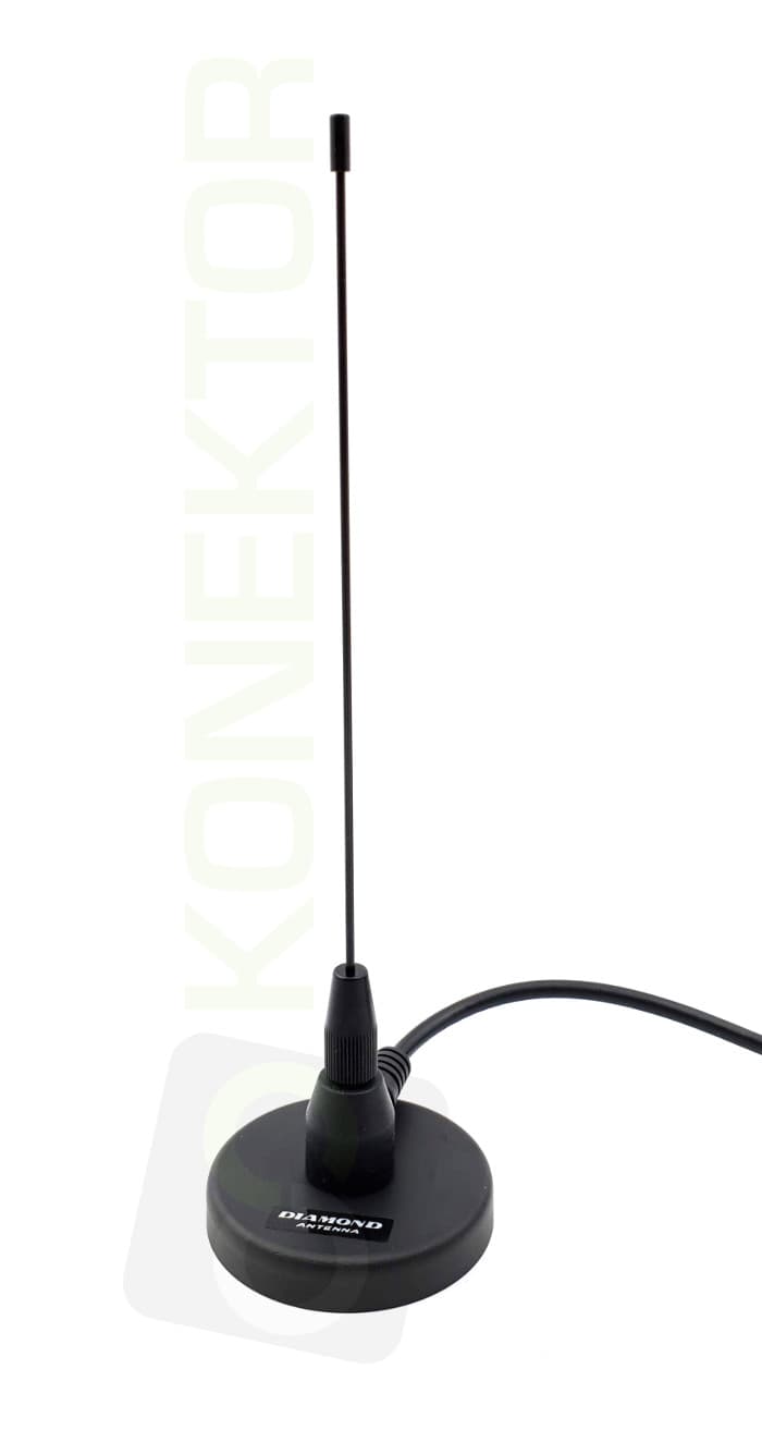 Diamond MC-201 DYSKRETNA antena UHF 340~520MHz długość 16-23cm, podstawa magnetyczna z kablem 4m