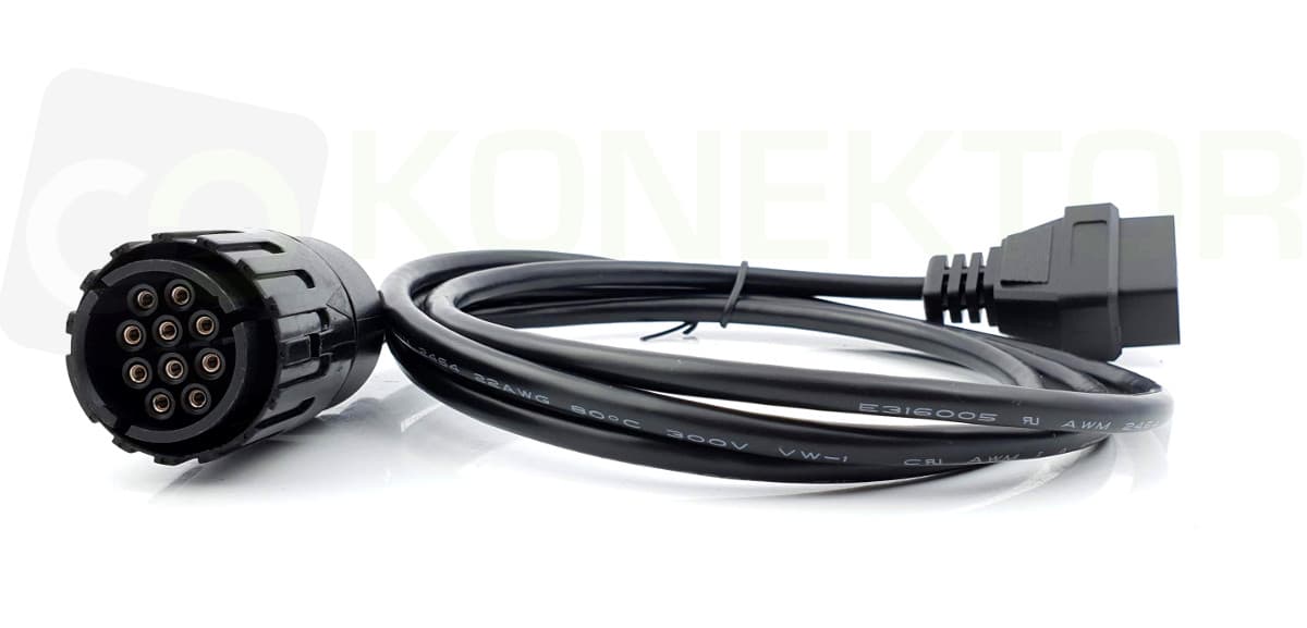 ADAPTER BMW 10-PIN do OBD-II przejściówka do ICOM D - motocykle BMW serie F, K, R, S - Łódź, Zbąszyńska 2