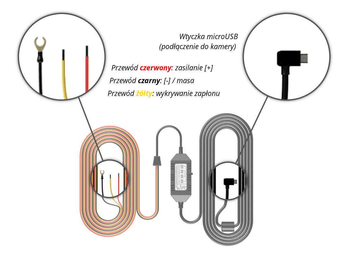 VIOFO HK3 ACC zaawansowany moduł zasilania kamery samochodowej (z zapłonem) - adapter 12/24V do trybu parkingowego