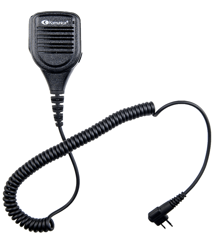 Komunica PWR-6203 wytrzymały mikrofonogłośnik wysokiej klasy 2-pin Motorola np. XT420, seria GP, CP / HYT / Yaesu FT-4X, FT-65