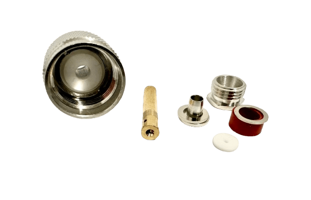 Wtyk UC-1 skręcany PL-259/5 PTFE/Gold RADIORA - złącze klampowane na przewód np. RG-58