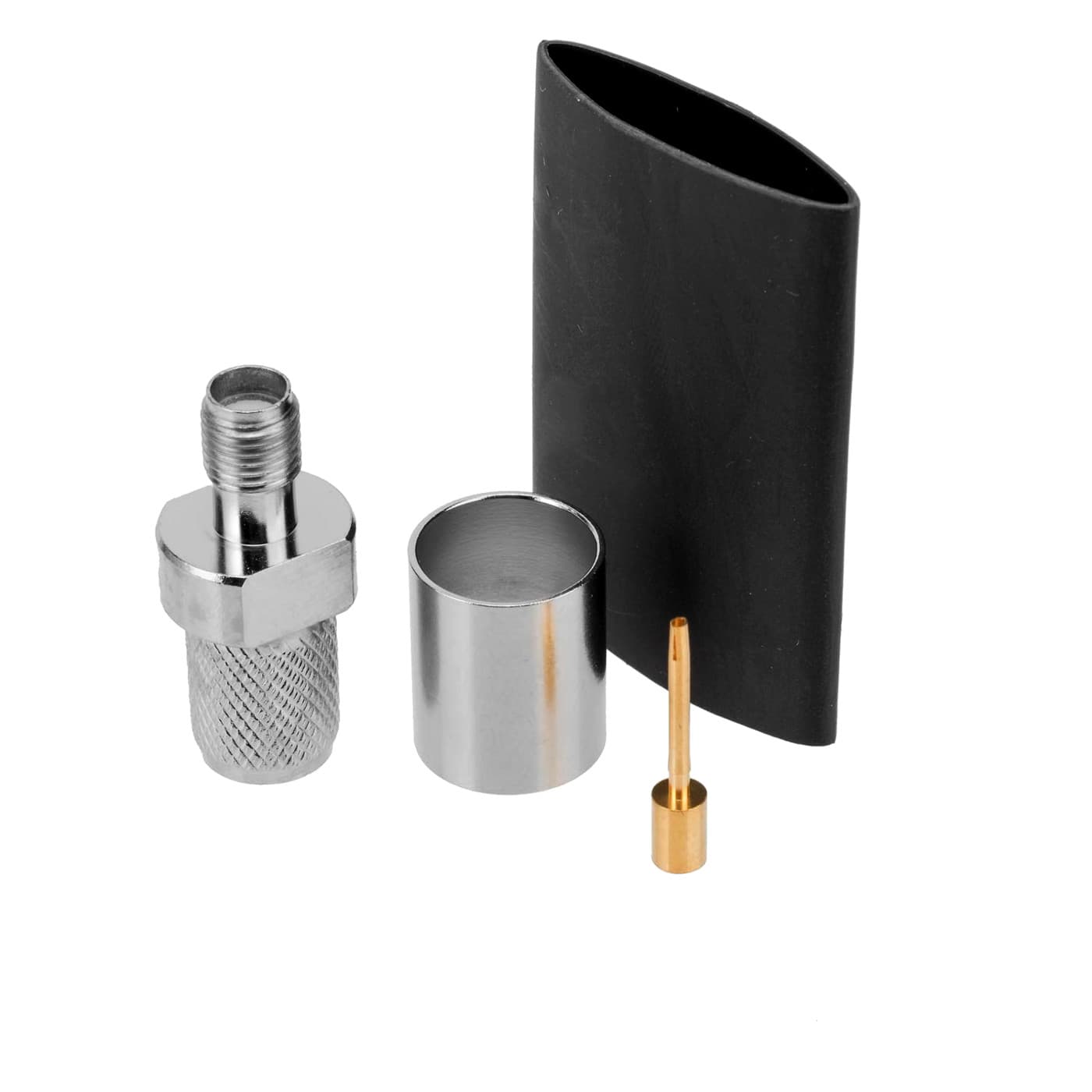 Gniazdo SMA zaciskane na kabel RG-213, RF-10, H-1000 itp. PTFE/Gold RADIORA (złącze SMA żeńskie do montażu na przewód)