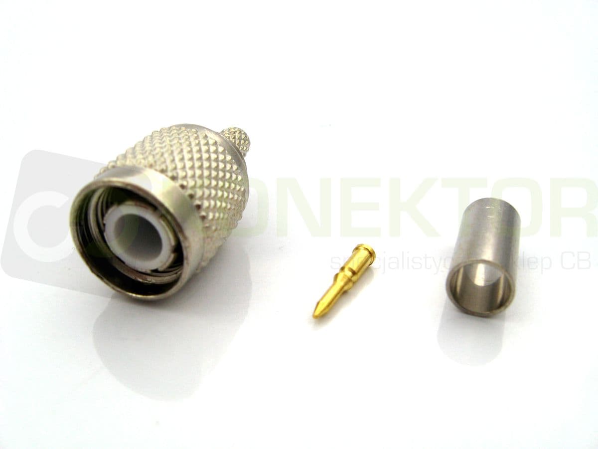 Wtyk TNC na kabel H-155, RF-5 itp. zaciskany