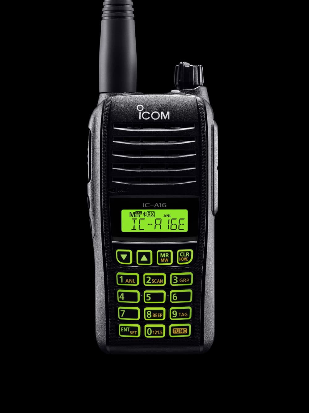 Icom IC-A16E radiotelefon lotniczy ręczny 8.33/25kHz, IP 67, moc 6W Made in Japan