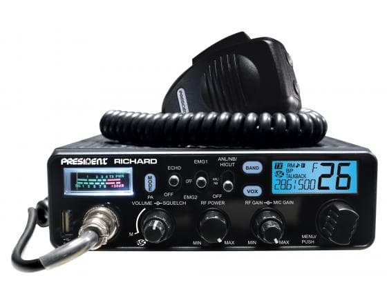 PRESIDENT RICHARD radiotelefon amatorski 10m AM/FM 50W