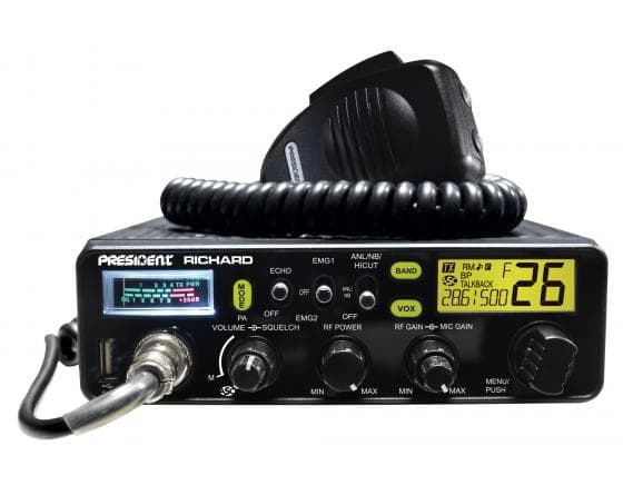 PRESIDENT RICHARD radiotelefon amatorski 10m AM/FM 50W