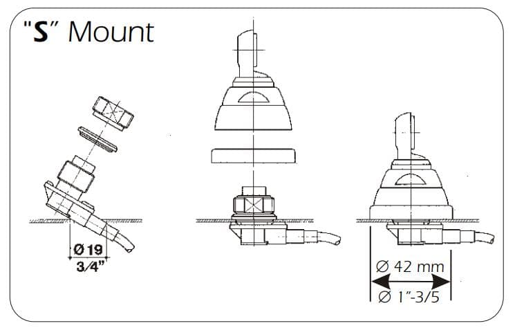 Sirio SMA 47-135 S kompletna antena montażowa VHF dwuzakresowa 46-61/135-175MHz długość do 150cm / podobna do Lemm AT-291