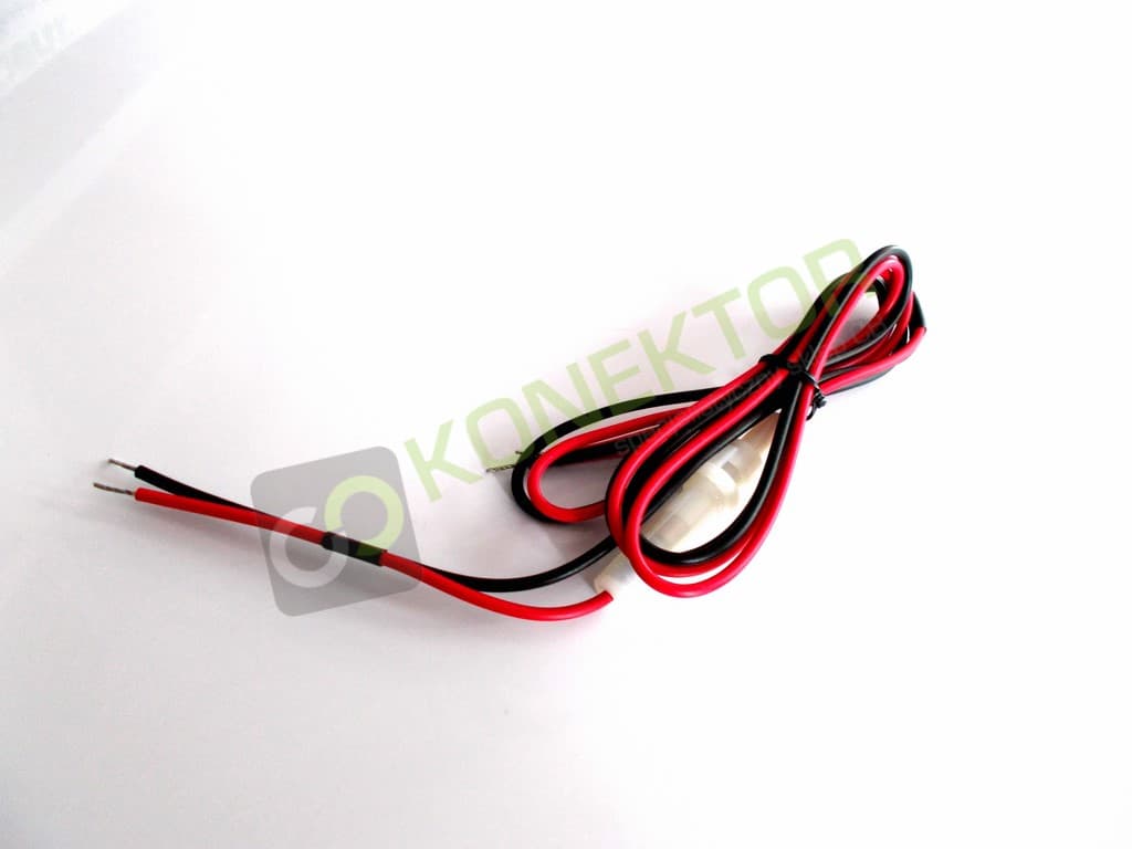 Kabel zasilający do CB radia - 110cm z oprawką bezpiecznika oraz bezpiecznikiem - oryginał Yosan