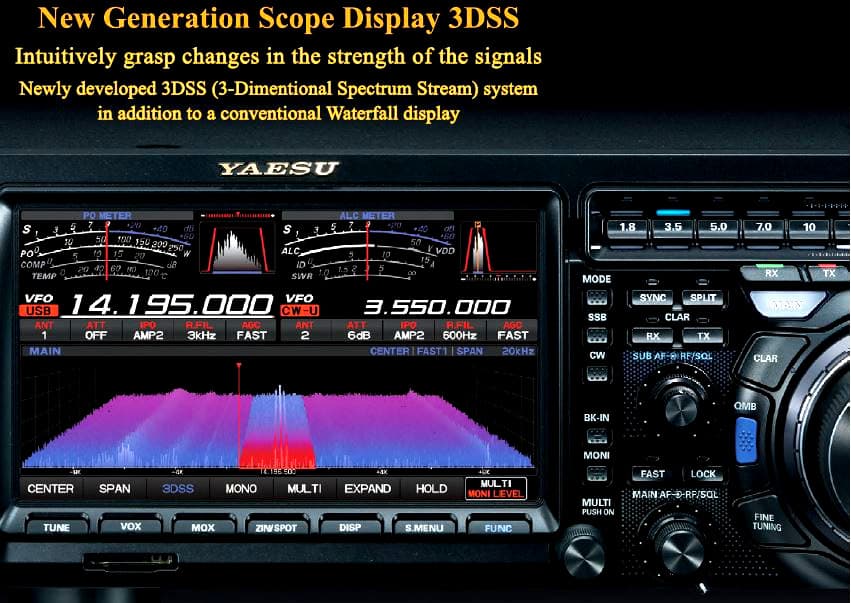 YAESU FT DX101D radiotelefon amatorski HF/6m/4m 100W, 2 VFO, SDR, HRDDS, 3 LATA GWARANCJI, CashBack 300€