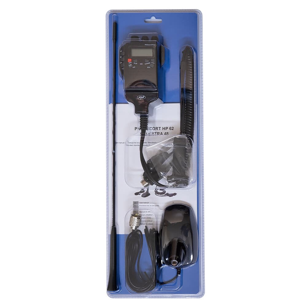 Zestaw CB radio PNI Escort HP 62 + dyskretna antena Extra 48 45cm (ręczniak)