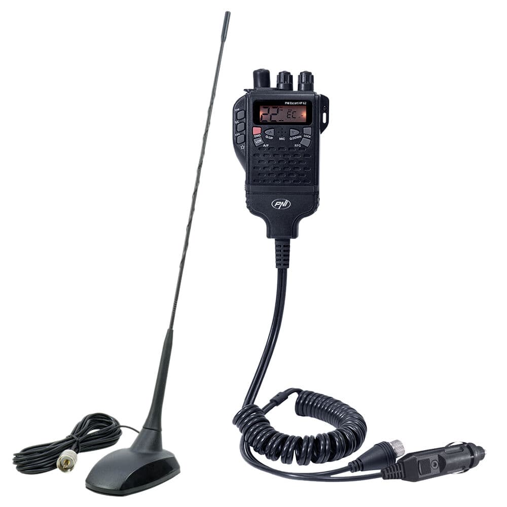 Zestaw CB radio PNI Escort HP 62 + dyskretna antena Extra 48 45cm (ręczniak)