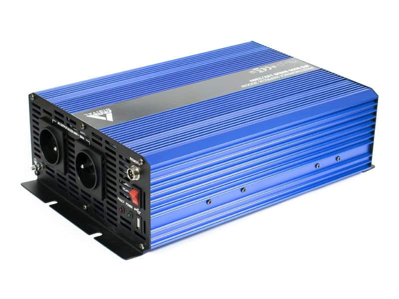 AZO IPS-3000-S SINUS PRZETWORNICA NAPIĘCIA Z PILOTEM 12V/230V 3000W z miękkim startem np. POMPY LODÓWKI - 3 lata gwarancji