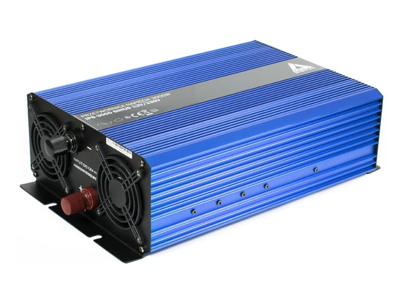 AZO IPS-3000-S SINUS PRZETWORNICA NAPIĘCIA Z PILOTEM 12V/230V 3000W z miękkim startem np. POMPY LODÓWKI - 3 lata gwarancji