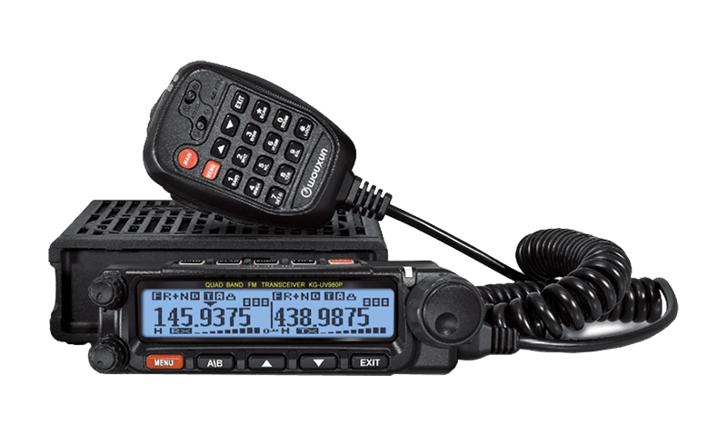 Wouxun KG-UV980P EXPORT quadbander 10m/6m/2m/70cm + AIRBAND - moc 50W