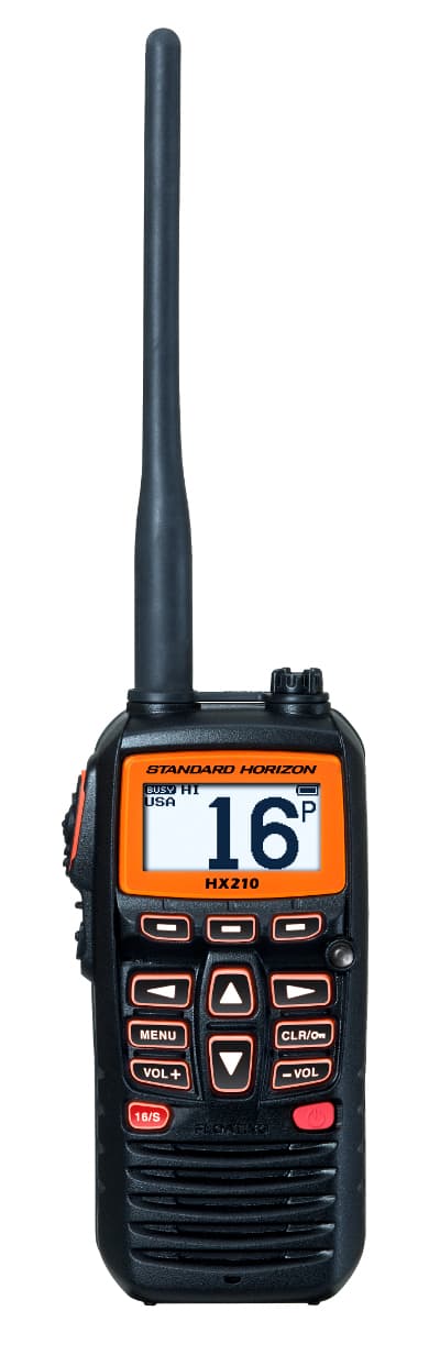 Standard Horizon HX-210E ręczny radiotelefon morski WODOODPORNY IPX7, pływający, moc 6W, ATIS4