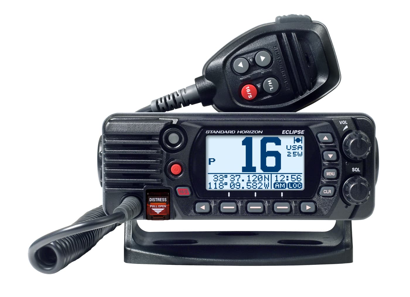 Standard Horizon GX-1400E Eclipse radiotelefon morski moc 25W, DSC klasa D, GPS, ATIS, IPX8 - np. do montażu w kokpit