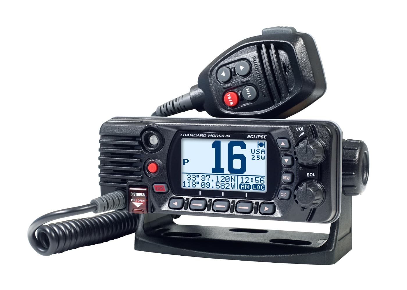 Standard Horizon GX-1400E Eclipse radiotelefon morski moc 25W, DSC klasa D, GPS, ATIS, IPX8 - np. do montażu w kokpit