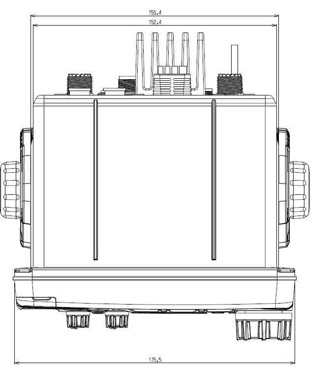 Standard Horizon GX-6000E Quantum radiotelefon morski moc 25W, DSC klasa D, GPS NMEA 2000, ATIS, AIS, IPX8 - np. do montażu w kokpit