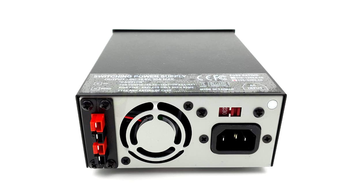 Nissei NS-1230-D ultrakompaktowy zasilacz impulsowy 30A cyfrowy wskaźnik V/A, regulacja napięcia 6-16V, solidna obudowa