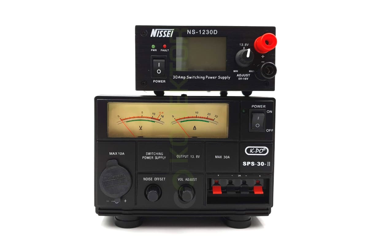 Nissei NS-1230-D ultrakompaktowy zasilacz impulsowy 30A cyfrowy wskaźnik V/A, regulacja napięcia 6-16V, solidna obudowa