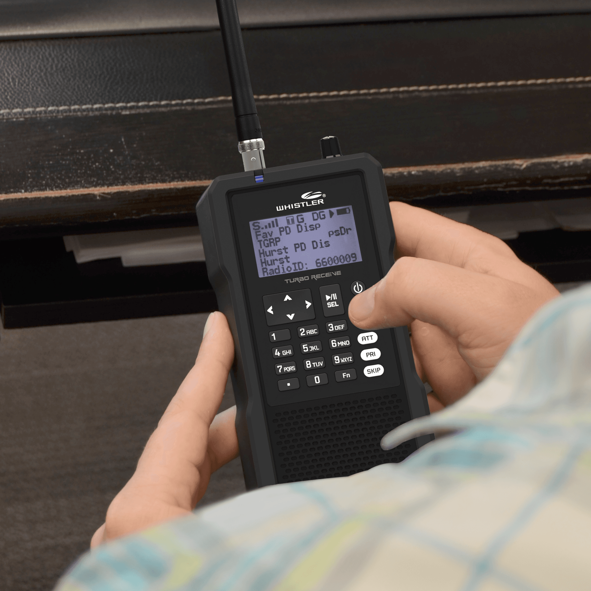 Skaner radiowy WHISTLER TRX-1 ręczny cyfrowy odbiornik szerokopasmowy 25-1300MHz, nagrywanie na kartę microSD (odbiór DMR MOTOTRBO Motorola, NXDN)