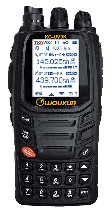 Wouxun KG-UV9K radiotelefon VHF/UHF + skaner 7-pasmowy 76-985MHz (następca KG-UV9D Plus)
