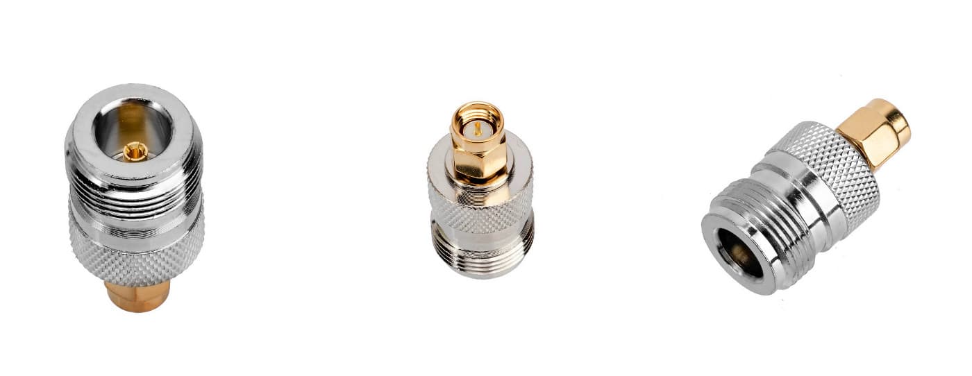 Adapter przejściówka SMA-M (męskie) / N np. do Baofeng UV-3R, Wouxun KG-UV8D, KG-UV9D, SDRPlay, NanoVNA itp.