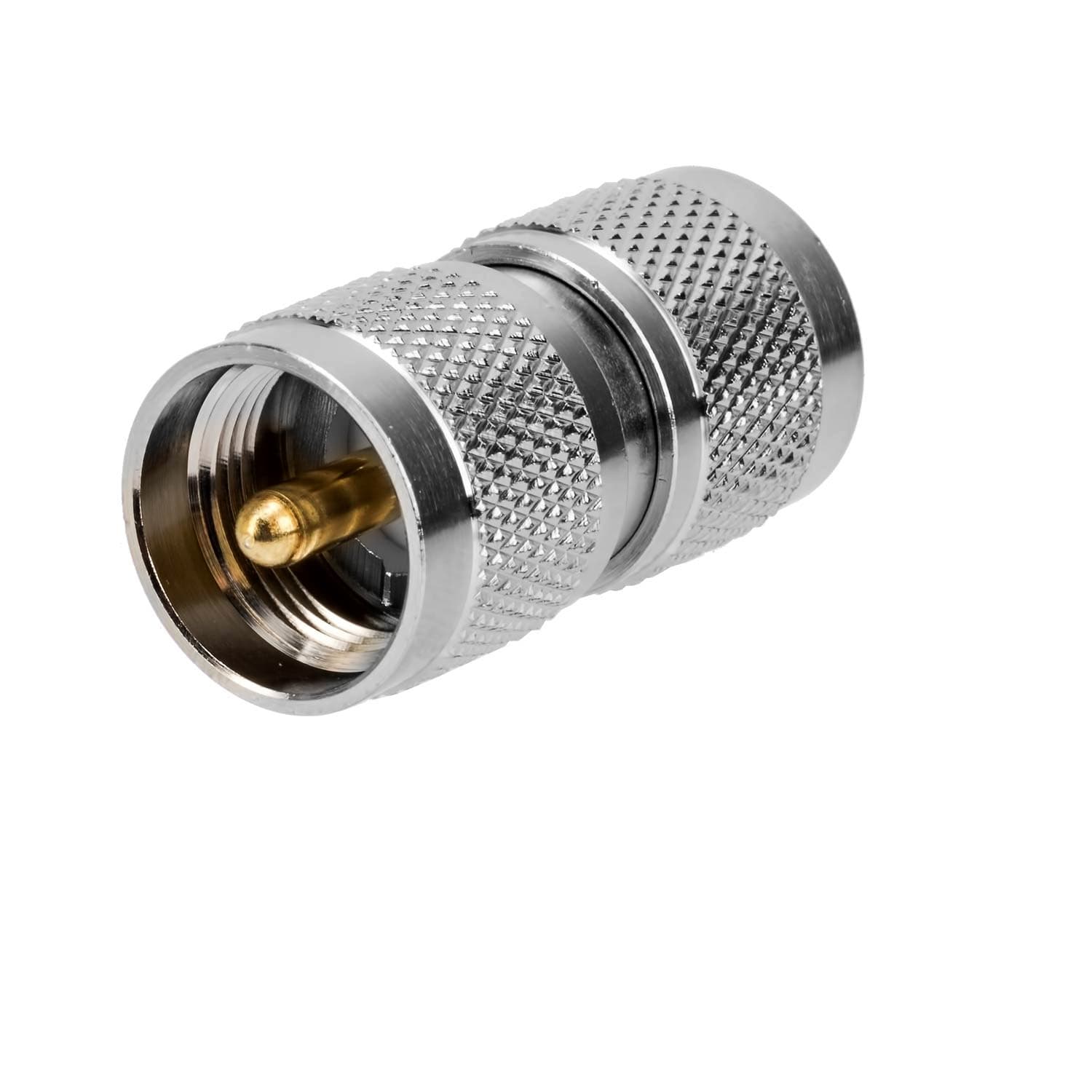 Adapter przejściówka wtyk PL-259 / wtyk PL-259 (beczka UC-1/UC-1) Radiora PTFE/Gold