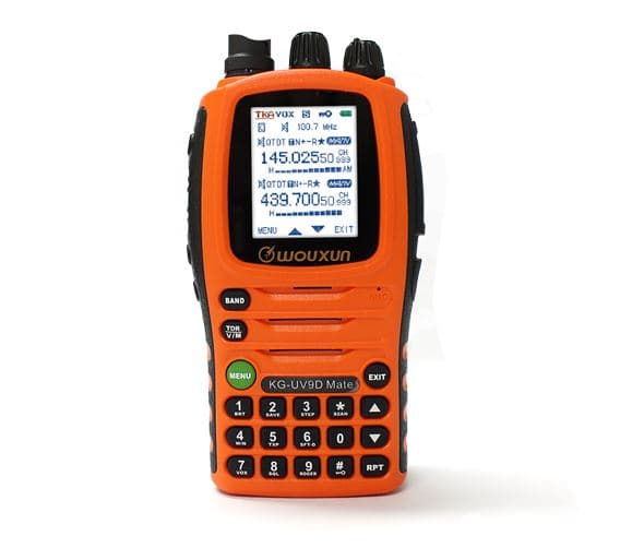 Wouxun KG-UV9D MATE 10W radiostacja przenośna VHF/UHF + odbiornik 7-pasmowy (radio i skaner w jednym urządzeniu)