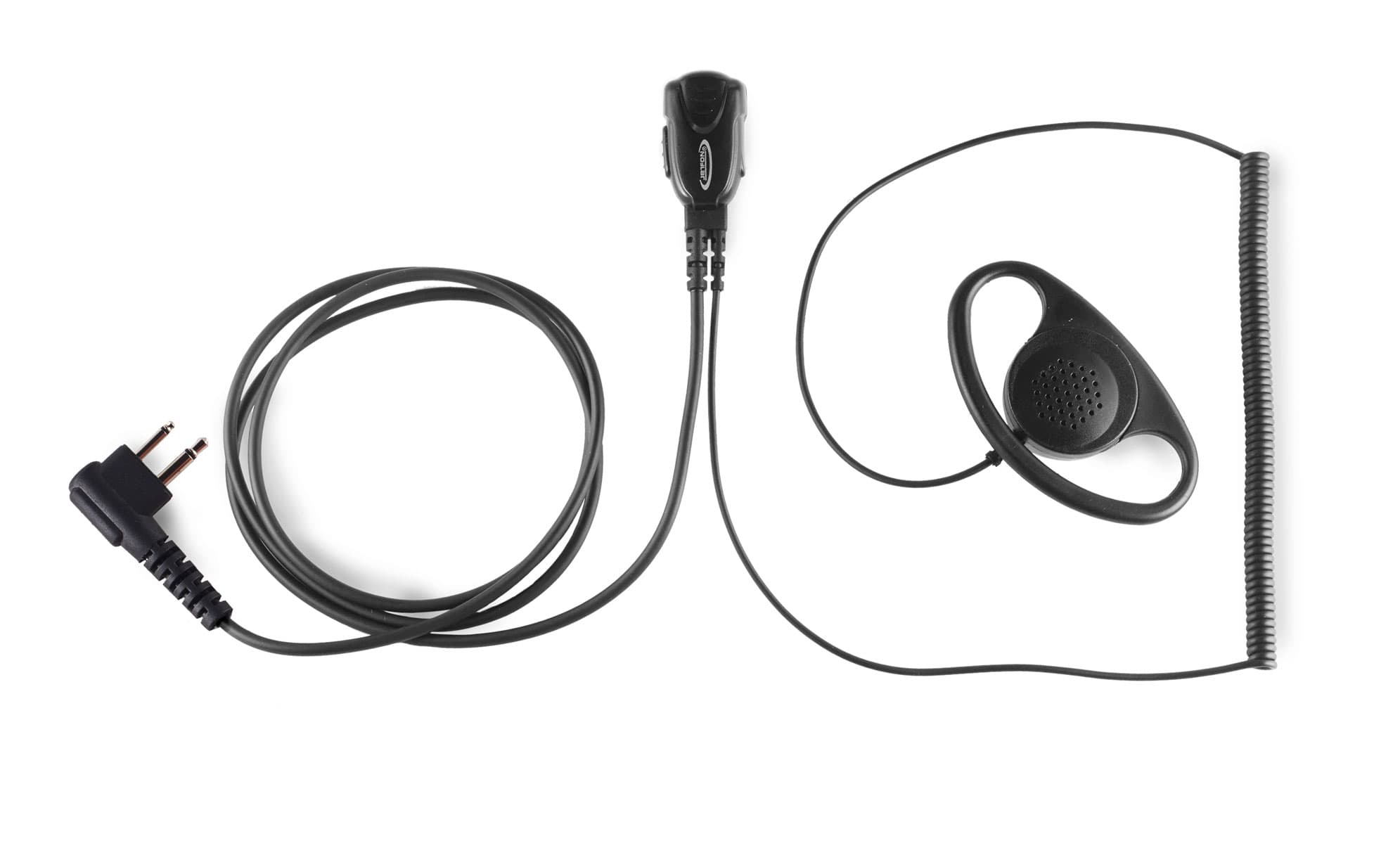 Jetfon JR-1703 E/C/D mikrofonosłuchawka z zausznikiem D / 2-pin Motorola / HYT / Yaesu