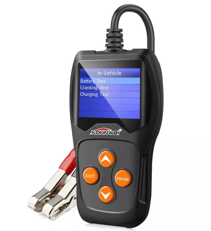 Tester akumulatora / baterii 12V KONNWEI KW-600 - test ładowania, pod obciążeniem, żywotności itd. POLSKIE MENU