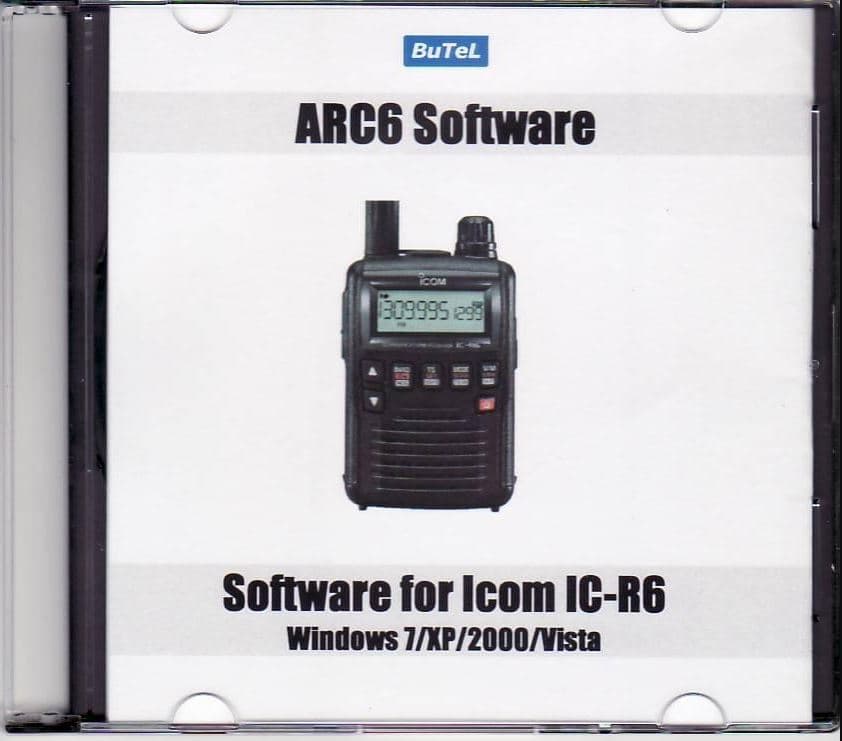 BUTEL ARC6 oprogramowanie do skanera Icom IC-R6
