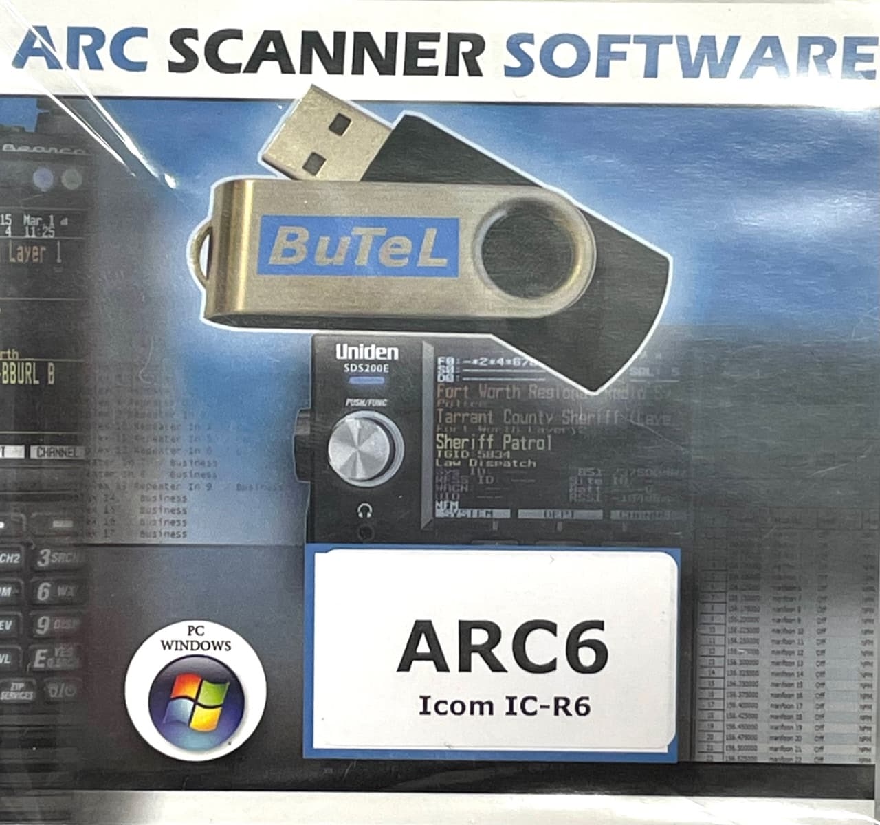 BUTEL ARC6 oprogramowanie do skanera Icom IC-R6