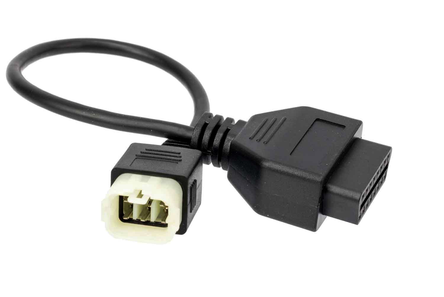 KABEL ADAPTER KAWASAKI 6-PIN do OBD-2 16-pin przejściówka np. ELM-327, Vgate iCar - motocykle Kawasaki - Łódź, Zbąszyńska 2